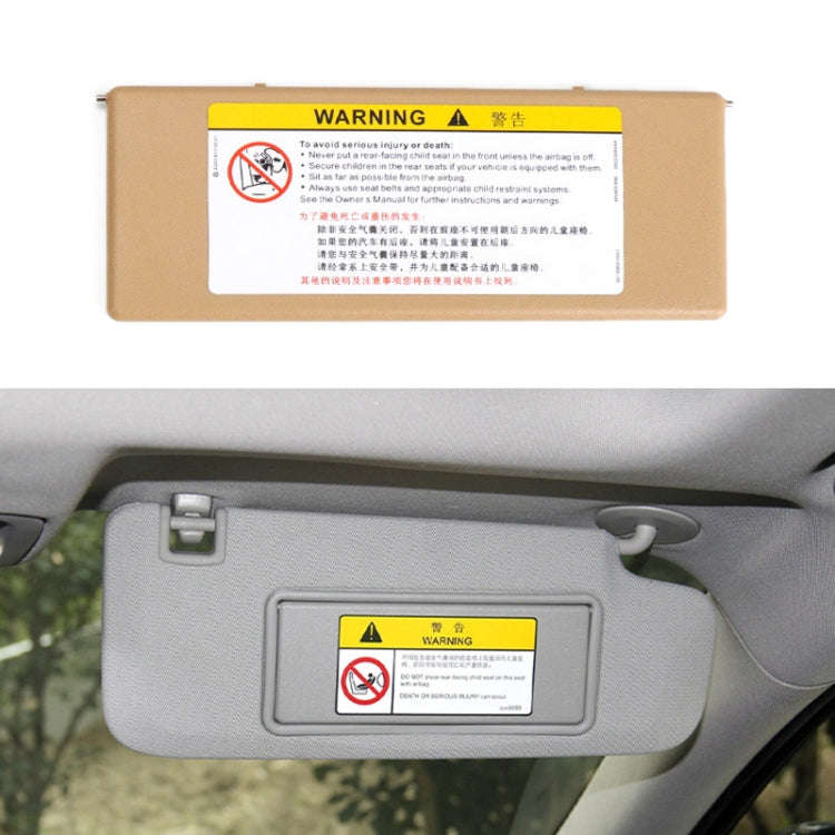 For Buick / Chevrolet Left-hand Drive Car Sun Visor Makeup Mirror 23196443(Cream)