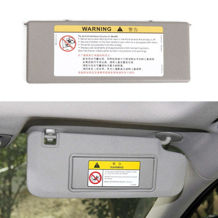 For Buick / Chevrolet Left-hand Drive Car Sun Visor Makeup Mirror 23196443(Grey)