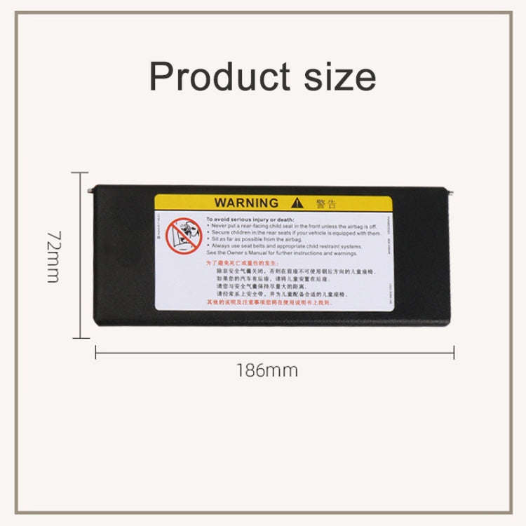 For Buick / Chevrolet Left-hand Drive Car Sun Visor Makeup Mirror 23196443(Black)