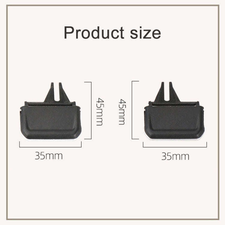 For Volkswagen Tiguan L 17-21 Car Air Conditioning Air Outlet Paddle, Left Driving(Middle-Right)