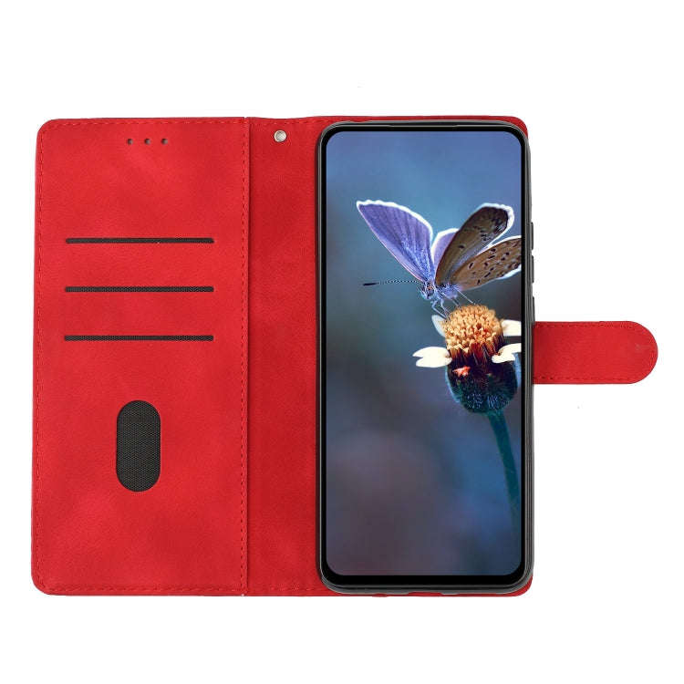 For Motorola Edge 50 5G Flower Butterfly Embossing Pattern Leather Phone Case(Red)