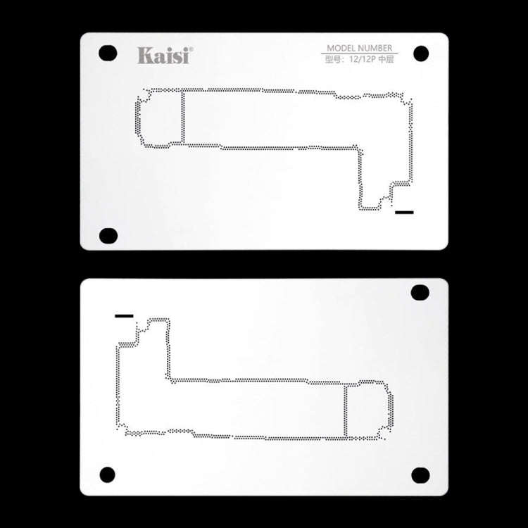 Kaisi 18 in 1 Silicone Middle Layer Tin Planting BGA Reballing Platform for iPhone X-14 Pro Max