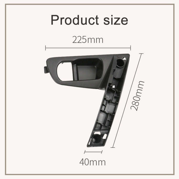 For Nissan Qashqai Left-Drive Car Door Inside Handle Base Bracket, Type:Base Left(Black)