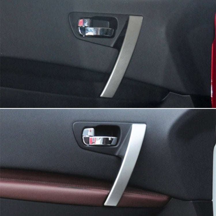 For Nissan Qashqai Left-Drive Car Door Inside Handle Base Bracket, Type:Base Left(Black)