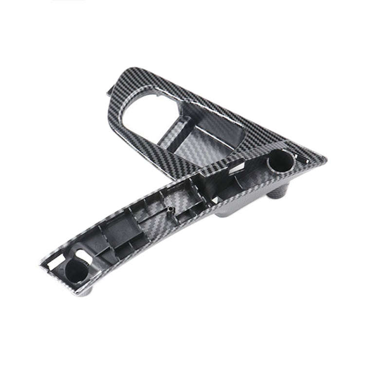 For Nissan Qashqai Left-Drive Car Door Inside Handle Base Bracket, Type:Base Left(Carbon Fiber)