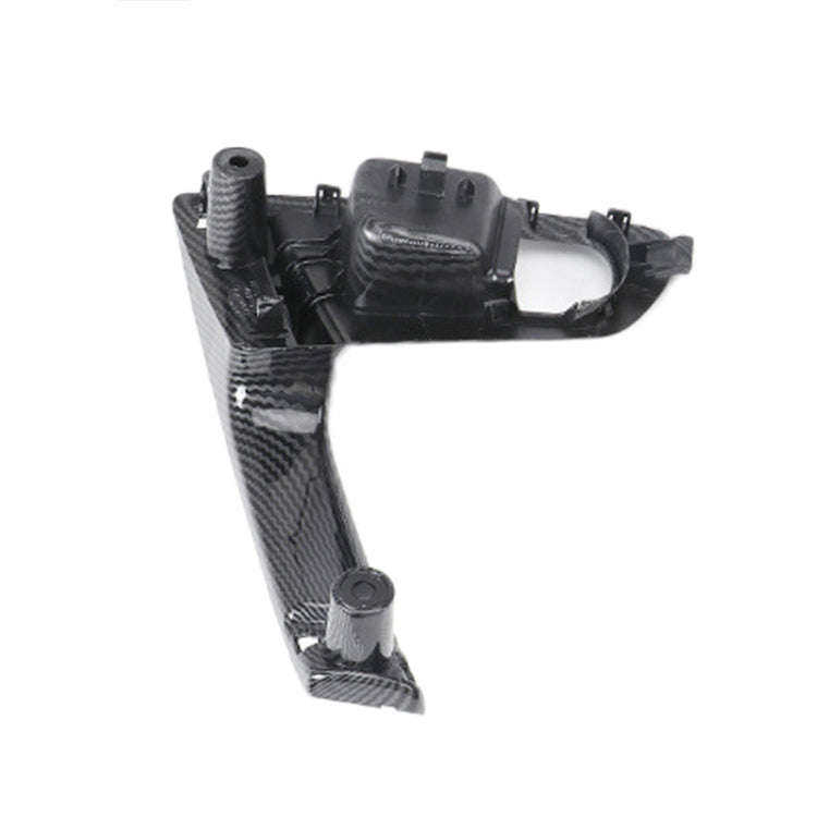 For Nissan Qashqai Left-Drive Car Door Inside Handle Base Bracket, Type:Base Left(Carbon Fiber)