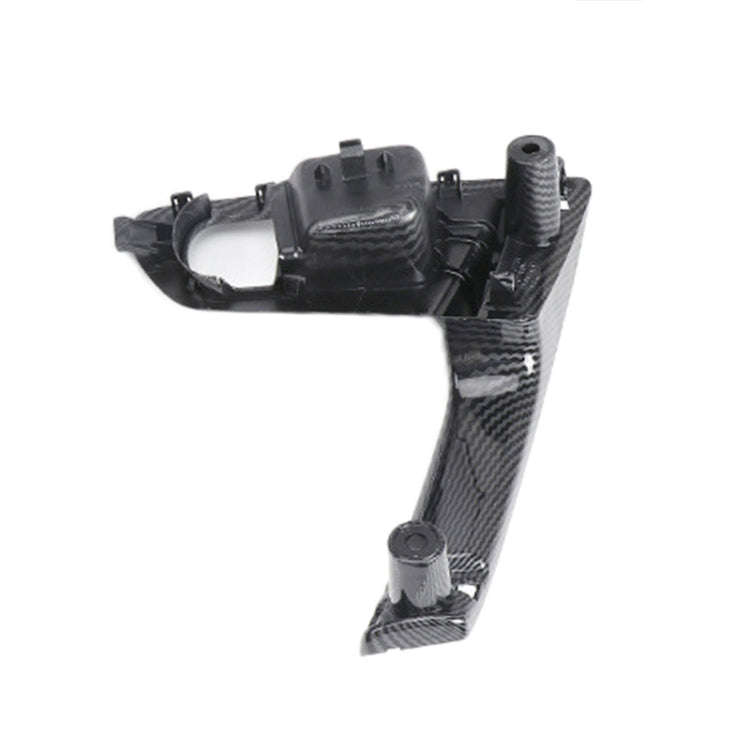 For Nissan Qashqai Left-Drive Car Door Inside Handle Base Bracket, Type:Base Right(Carbon Fiber)