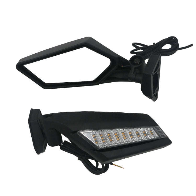 For Can-Am BRP UTV Maverick X3 Off-Road Vehicle Rearview Mirror, Model:UTV-17C With Light