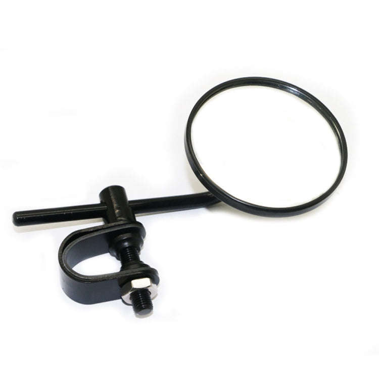 SF-127 Motorcycle Small Round Rearview Mirror Reversing Mirror(Black)