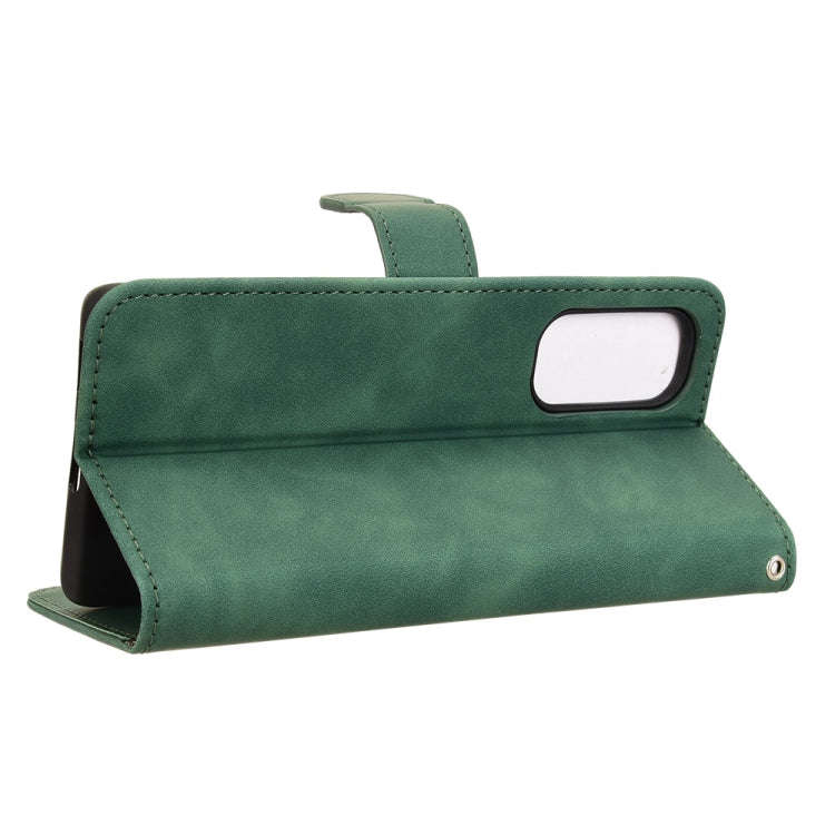 For HTC U24 Pro Skin Feel Magnetic Flip Leather Phone Case(Green)