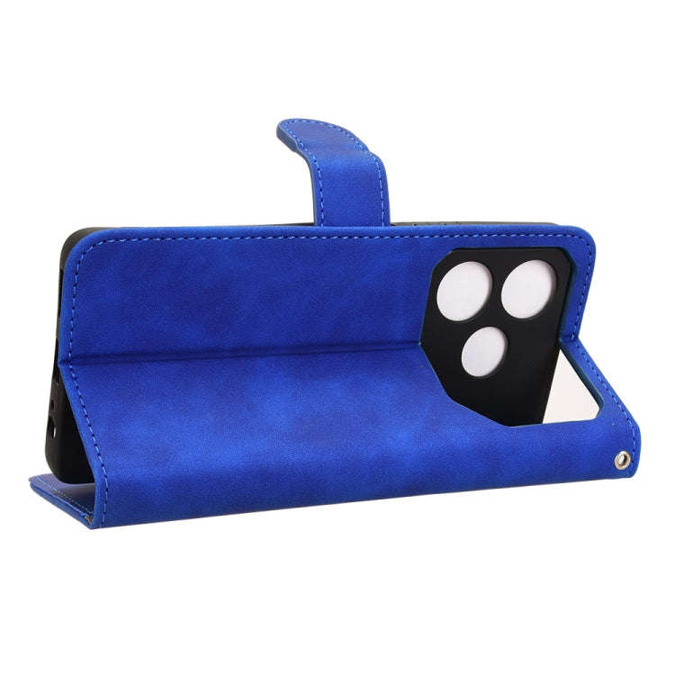 For Tecno Pova 6 Neo Skin Feel Magnetic Flip Leather Phone Case(Blue)