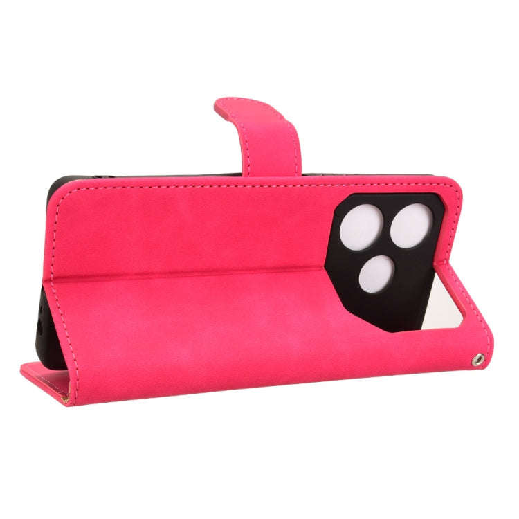 For Tecno Pova 6 Neo Skin Feel Magnetic Flip Leather Phone Case(Rose Red)