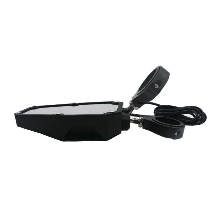 For 1.75 - 2 inch UTV-26 UTV / ATV Three Color Rear Frame Reflective Mirror with LED Lights