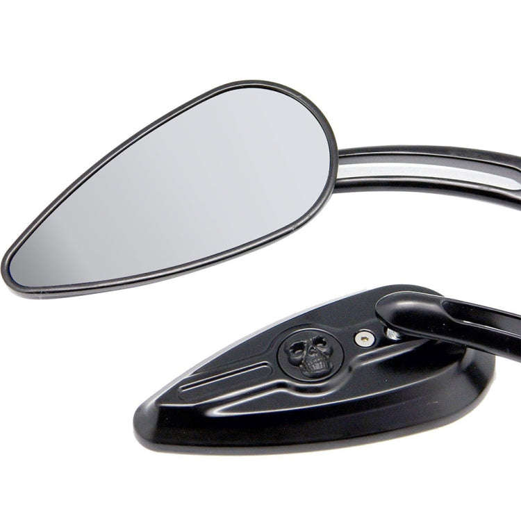 SF104 Motorcycle Modified Retro Rearview Mirror Reflective Mirror(Black)