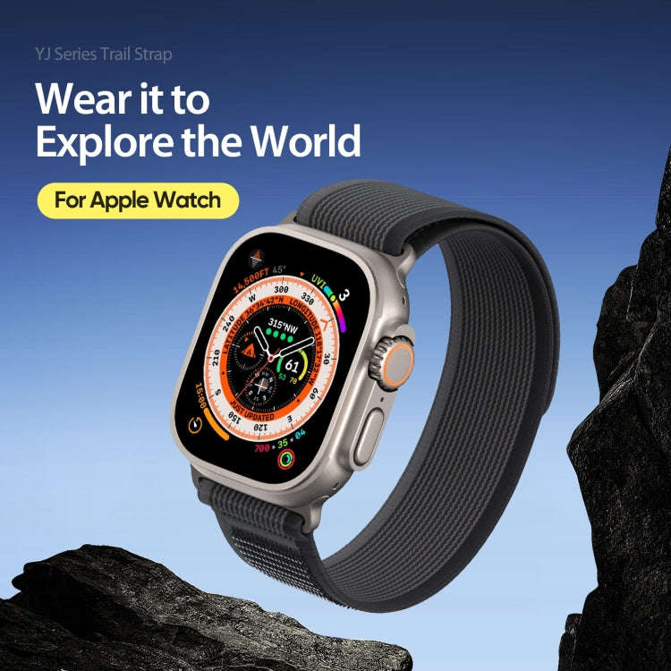 For Apple Watch Ultra 2 49mm DUX DUCIS YJ Series Nylon Watch Band(Black)