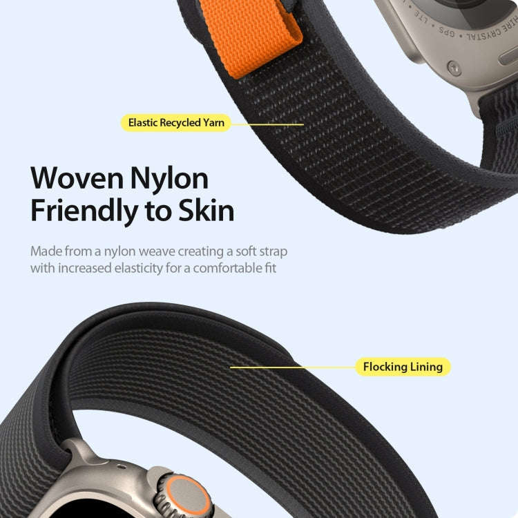 For Apple Watch Ultra 2 49mm DUX DUCIS YJ Series Nylon Watch Band(Black)