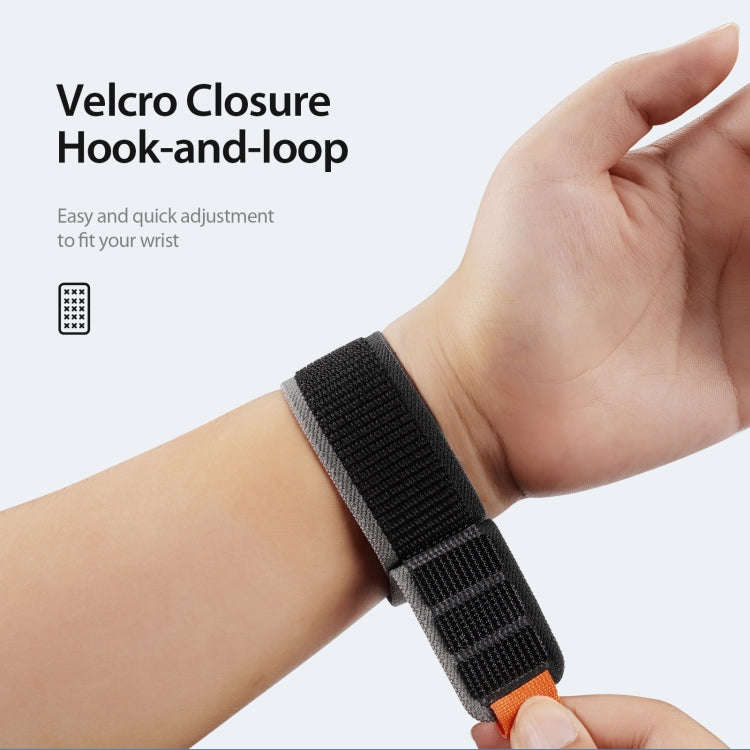 For Apple Watch Ultra 2 49mm DUX DUCIS YJ Series Nylon Watch Band(Black)