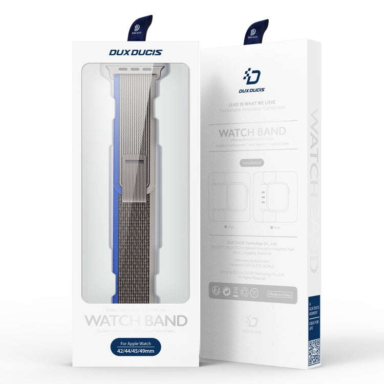 For Apple Watch Ultra 2 49mm DUX DUCIS YJ Series Nylon Watch Band(Blue)