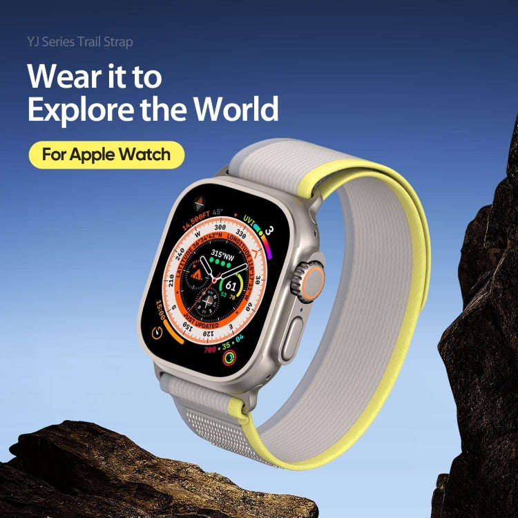 For Apple Watch Ultra 2 49mm DUX DUCIS YJ Series Nylon Watch Band(Yellow)
