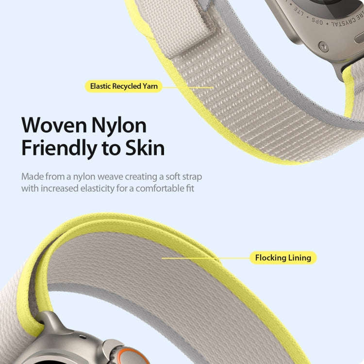 For Apple Watch Ultra 2 49mm DUX DUCIS YJ Series Nylon Watch Band(Yellow)