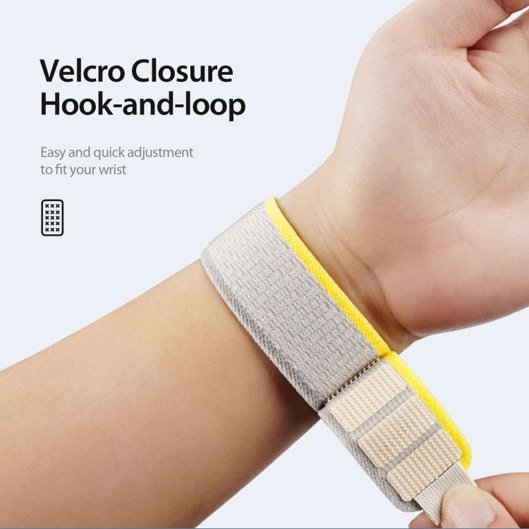 For Apple Watch Ultra 2 49mm DUX DUCIS YJ Series Nylon Watch Band(Yellow)