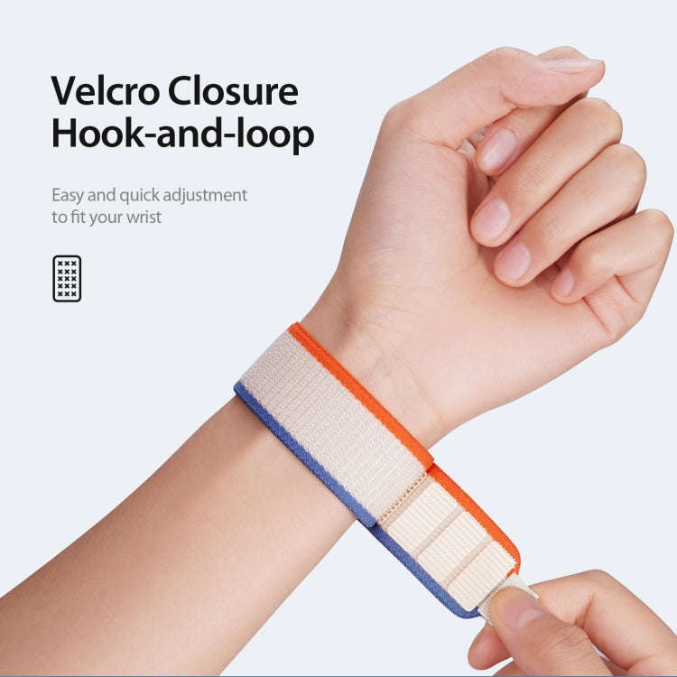 For Apple Watch Ultra 2 49mm DUX DUCIS YJ Series Nylon Watch Band(Orange Beige)