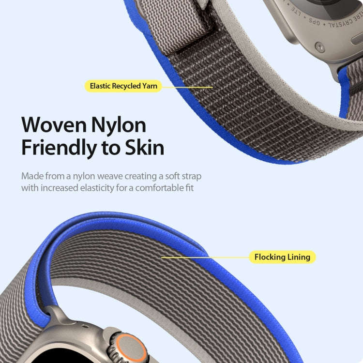For Apple Watch SE 2022 40mm DUX DUCIS YJ Series Nylon Watch Band(Blue)