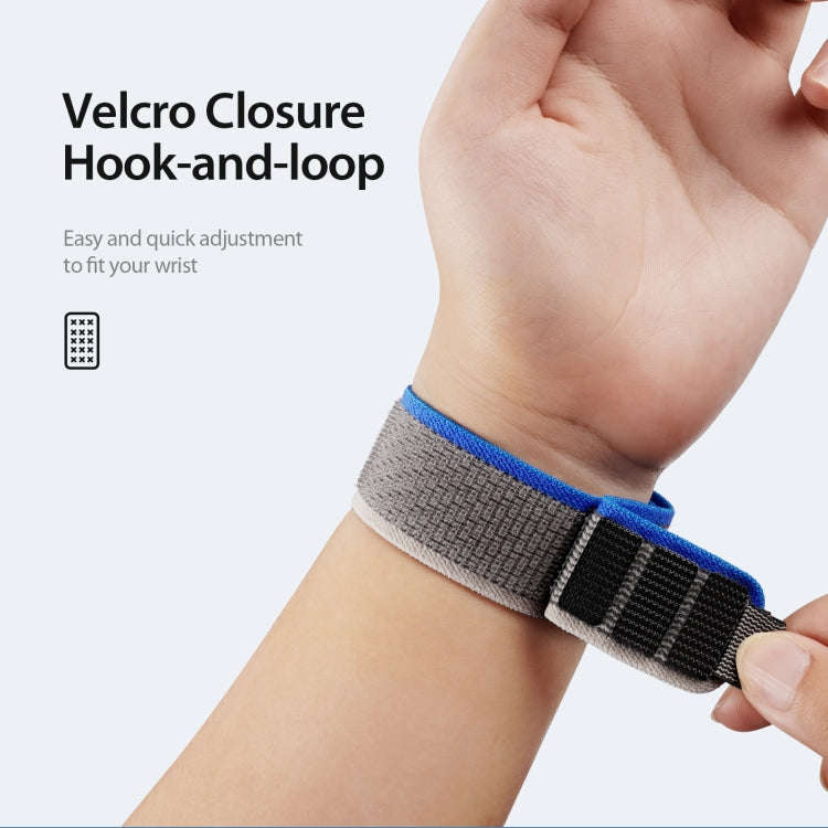 For Apple Watch SE 2022 40mm DUX DUCIS YJ Series Nylon Watch Band(Blue)