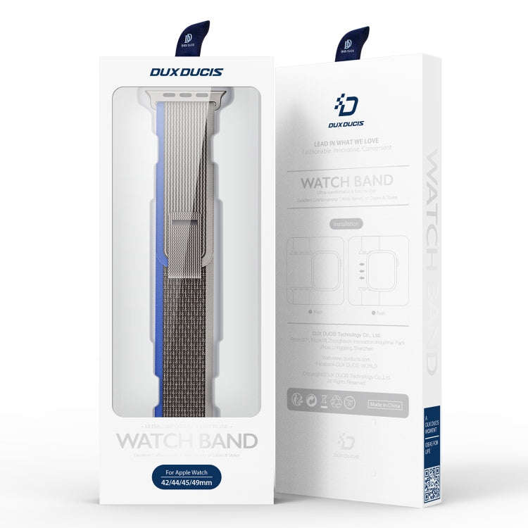 For Apple Watch SE 2022 40mm DUX DUCIS YJ Series Nylon Watch Band(Blue)