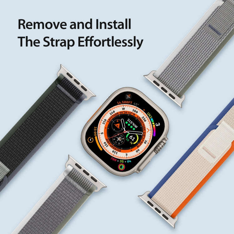 For Apple Watch 2 42mm DUX DUCIS YJ Series Nylon Watch Band(Green Grey)