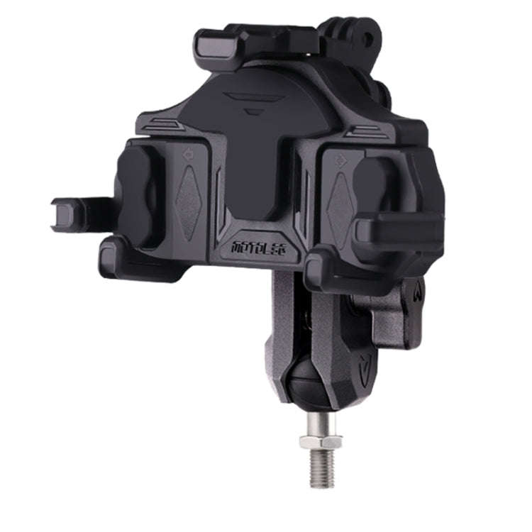 MOTOSLG Crab Motorcycle Phone Clamp Bracket M10 Ballhead Mount(Yellow Blue White)