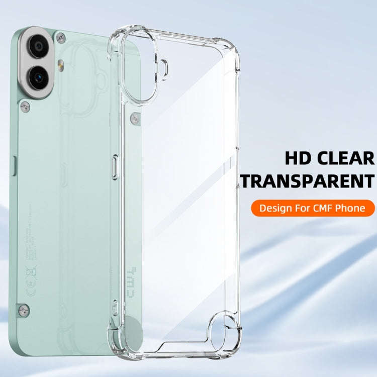 For Nothing CMF Phone 1 Airbag Shockproof Transparent TPU Phone Case