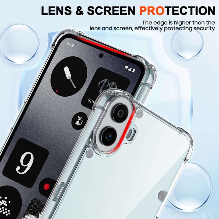 For Nothing CMF Phone 1 Airbag Shockproof Transparent TPU Phone Case