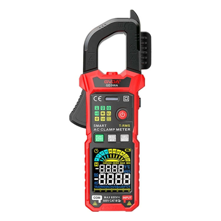 GVDA GD166A Digital Clamp Type Multifunction Intelligent Anti-burn Multimeter