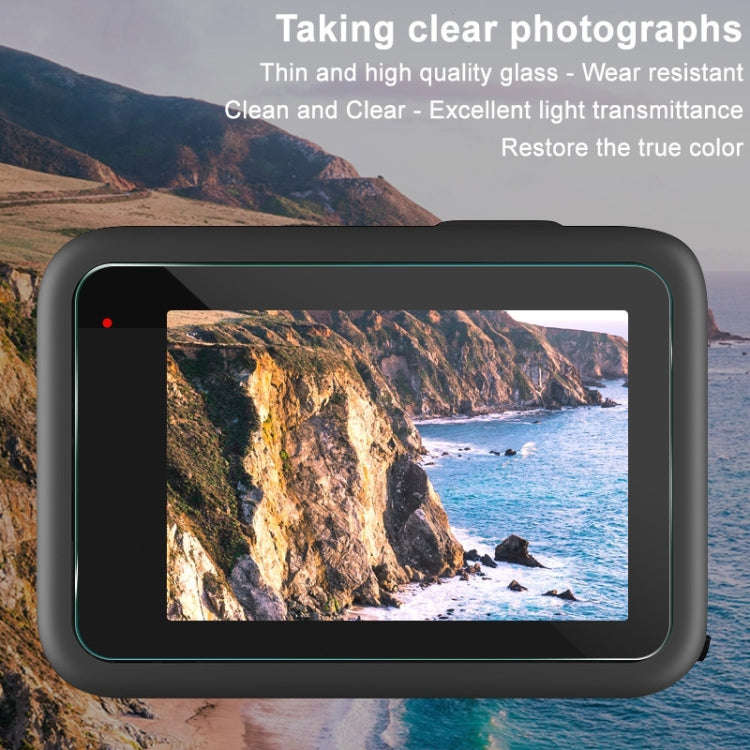 For GoPro HERO11 Black imak Rear Screen + Front Screen + Rear Camera Lens Tempered Glass Film