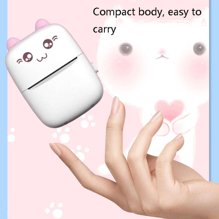 C9 Mini Bluetooth Wireless Thermal Printer With 5 Sticker Papers(Pink)