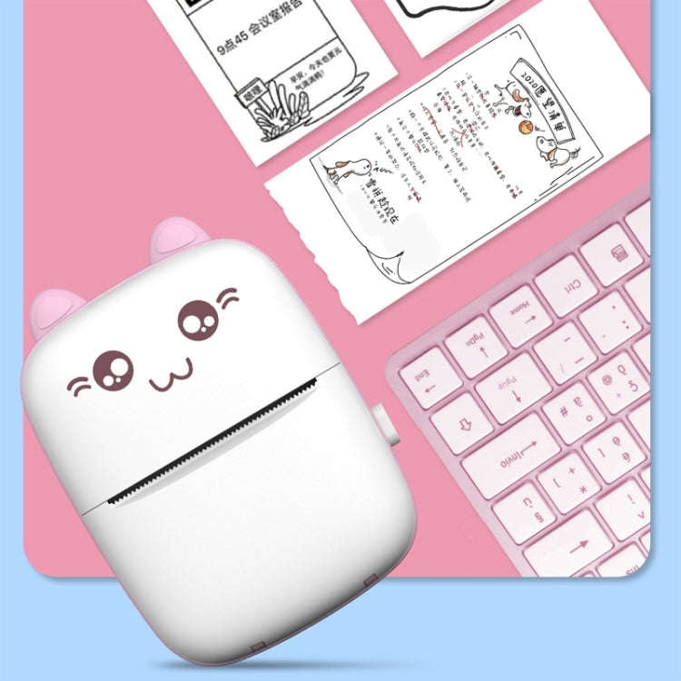 C9 Mini Bluetooth Wireless Thermal Printer With 5 Sticker Papers(Pink)