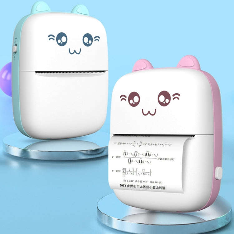C9 Mini Bluetooth Wireless Thermal Printer With 5 Sticker Papers(Pink)