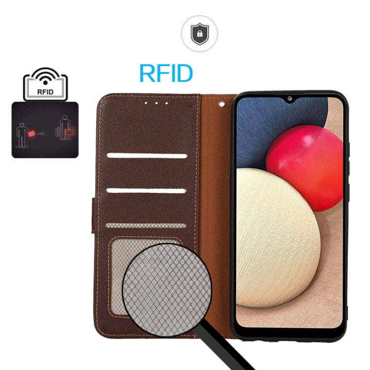 For OnePlus Nord 4 KHAZNEH Litchi Texture Leather RFID Phone Case(Brown)