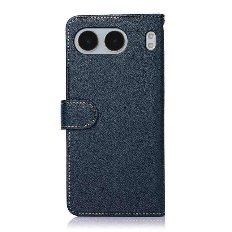 For OnePlus Nord 4 KHAZNEH Litchi Texture Leather RFID Phone Case(Blue)