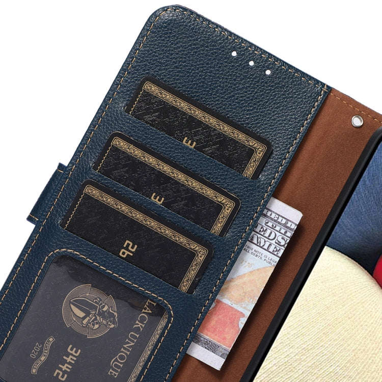 For OnePlus Nord 4 KHAZNEH Litchi Texture Leather RFID Phone Case(Blue)