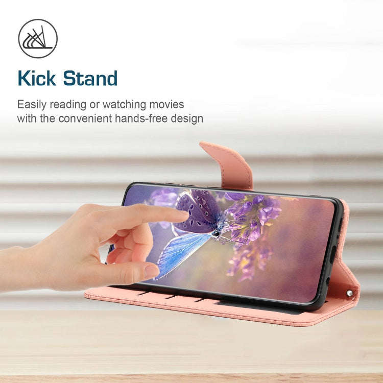 For OnePlus Nord 4 5G Skin Feel Butterfly Peony Embossed Leather Phone Case(Pink)
