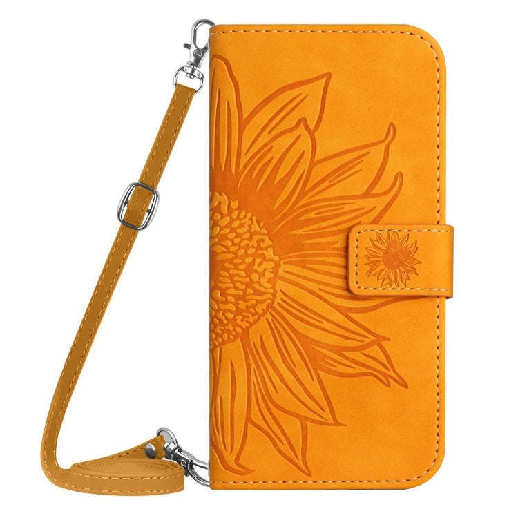 For OnePlus Nord 4 5G Skin Feel Sun Flower Embossed Leather Phone Case with Lanyard(Yellow)