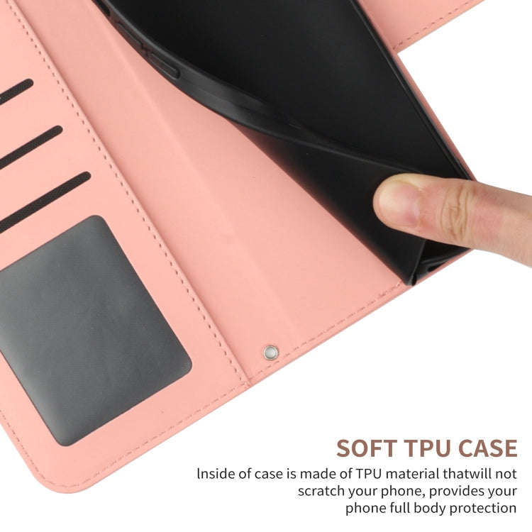 For OnePlus Nord 4 5G Skin Feel Sun Flower Embossed Leather Phone Case with Lanyard(Pink)