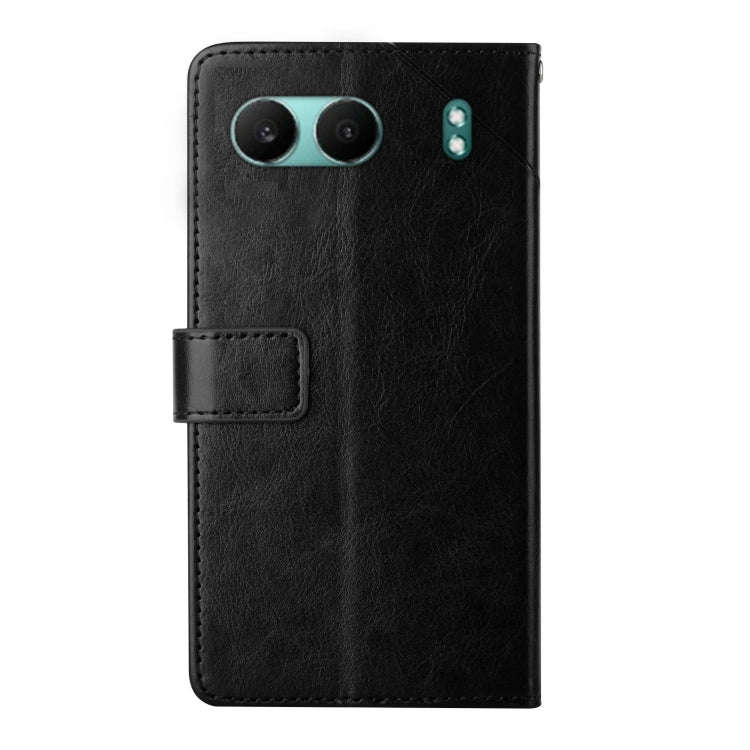 For OnePlus Nord 4 5G Y-shaped Pattern Flip Leather Phone Case(Black)