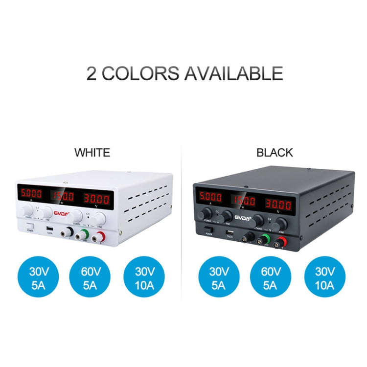 GVDA  SPS-H605 60V-5A Adjustable Voltage Regulator, Specification:EU Plug(Black)