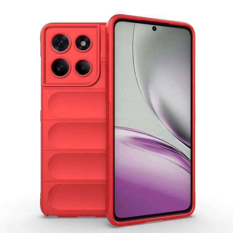 For Motorola Edge 60 Stylus 5G Global Magic Shield TPU + Flannel Phone Case(Red)