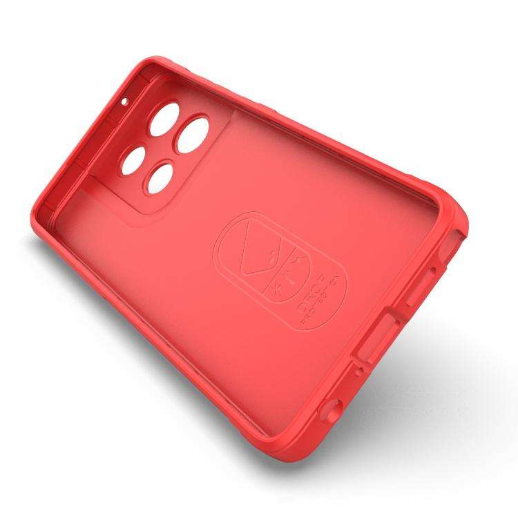 For Motorola Edge 60 Stylus 5G Global Magic Shield TPU + Flannel Phone Case(Red)