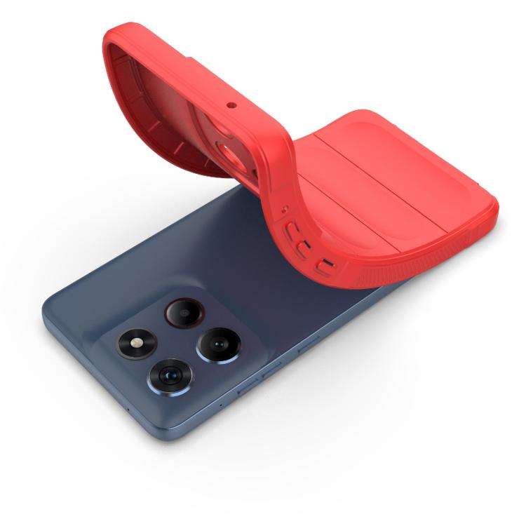 For Motorola Edge 60 Stylus 5G Global Magic Shield TPU + Flannel Phone Case(Red)