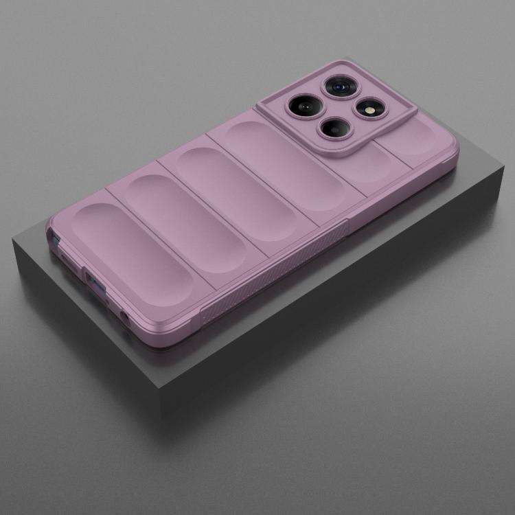 For Motorola Edge 60 Stylus 5G Global Magic Shield TPU + Flannel Phone Case(Purple)